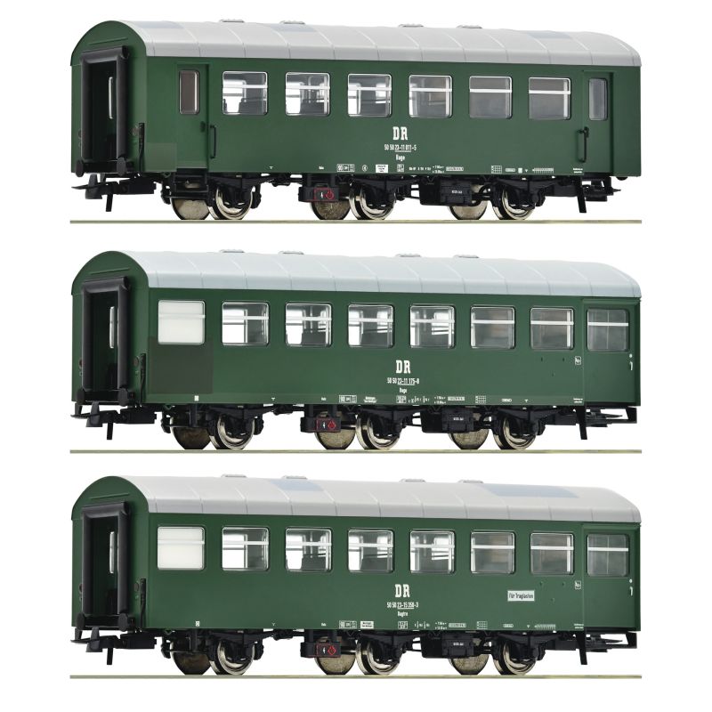 Roco 74070 Reko személykocsi szett, DR IV, 1. készlet