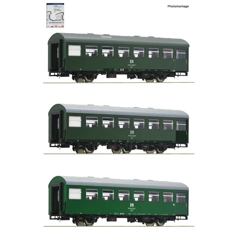 Roco 74071 Reko személykocsi szett, DR IV, 2. készlet