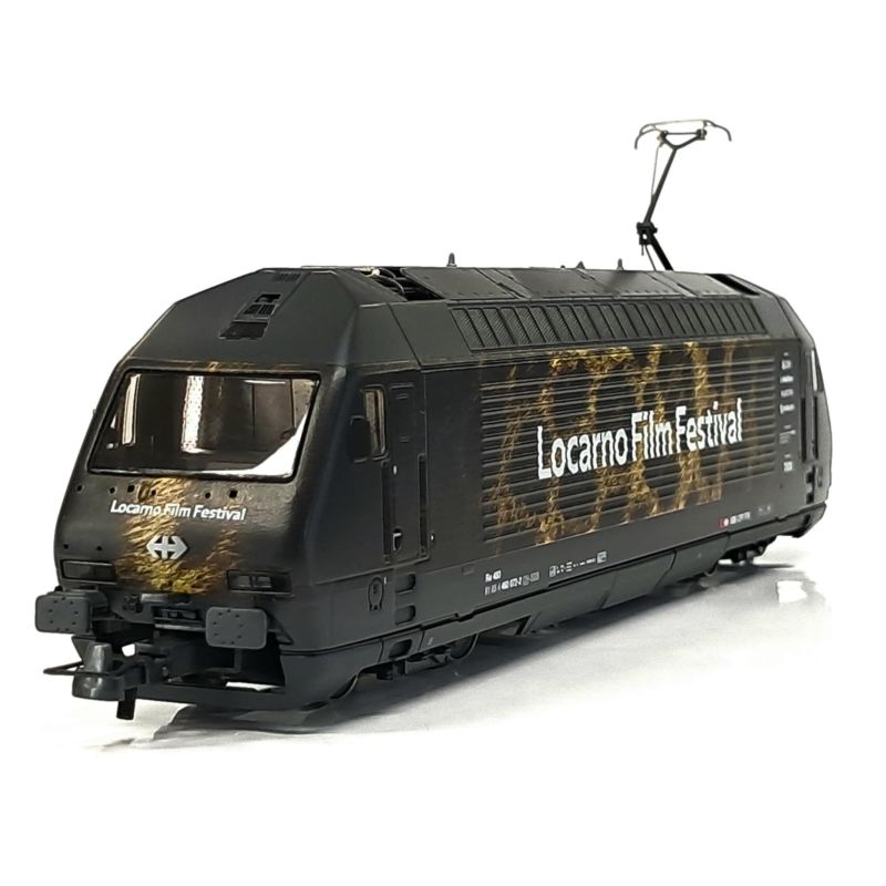 Roco 7510020 Villanymozdony, Re 460 072-2, Locarno Film Festival, Leopárd-festés, SBB VI, hangdekóderrel