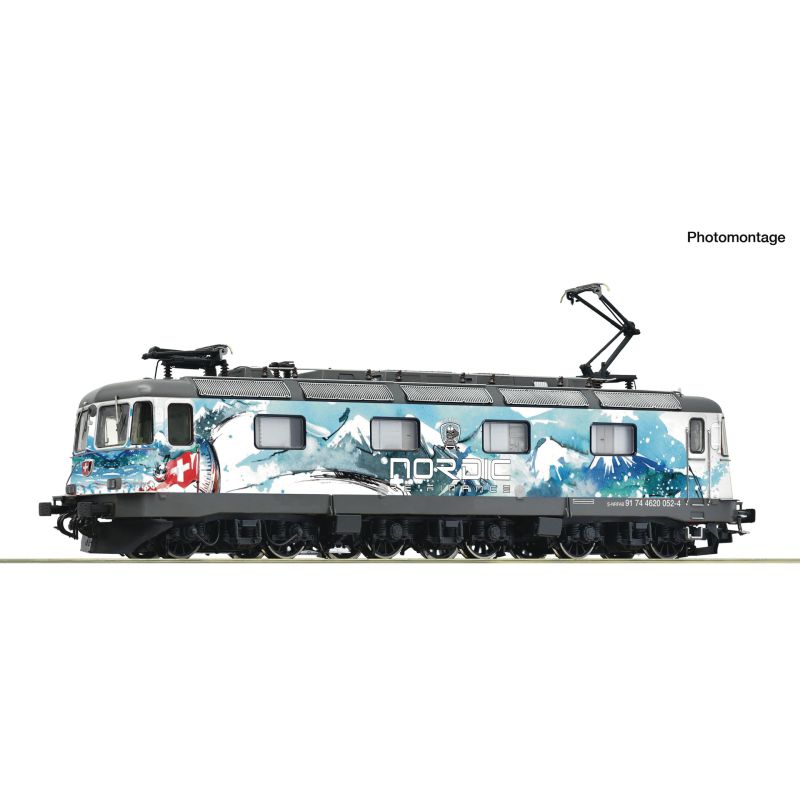Roco 7510211 villanymozdony Re 6/6 Nordic Alpen Design DC-Snd.