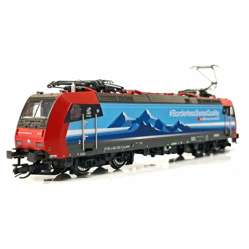 Roco 7580020 Villanymozdony, Re 482 020-5, Alppiercer-festés, SBB Cargo VI