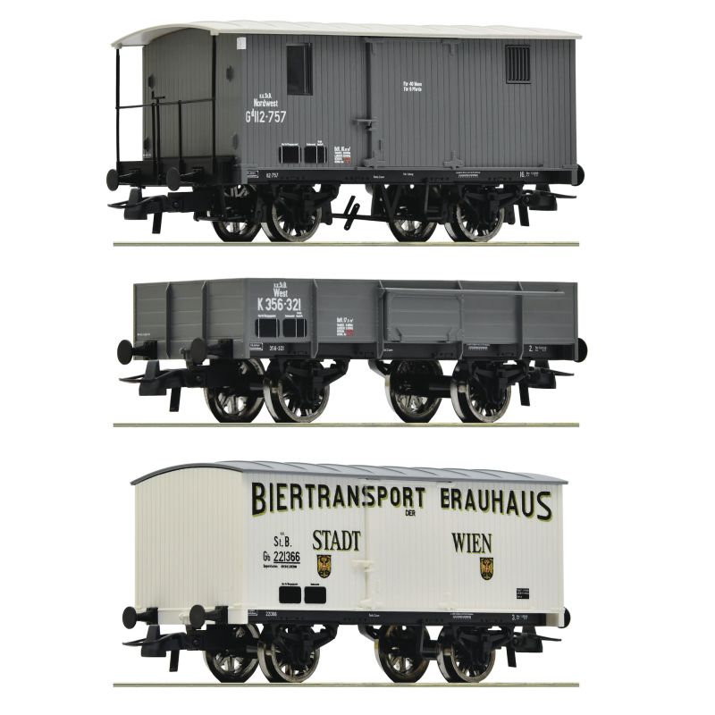 Roco 76037 Teherkocsi készlet, kkStB/BBÖ I