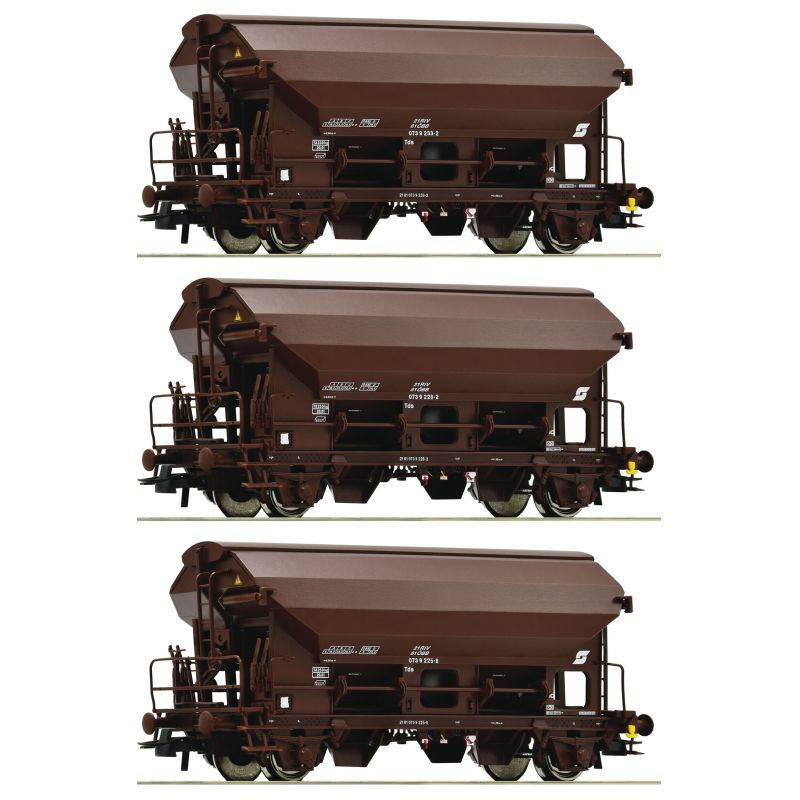 Roco 76180 Szétnyílótetejű kocsi készlet Tds, ÖBB IV