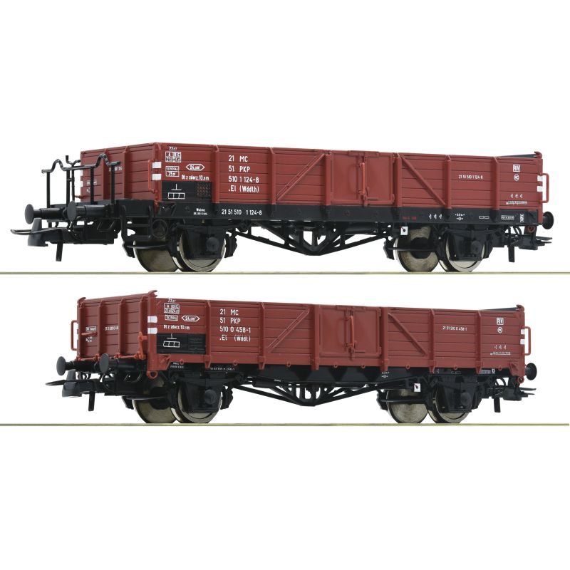 Roco 76281 Nyitott teherkocsi szett El (Wddth), PKP IV