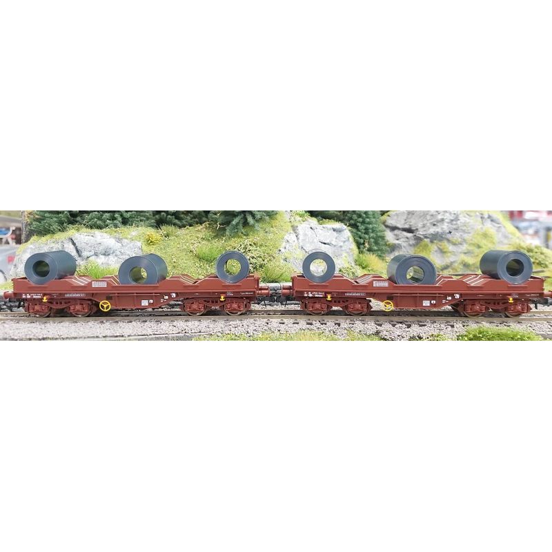 Roco 76338 Lemeztekercsszállító kocsi készlet, Shimmns, SNCB V-VI