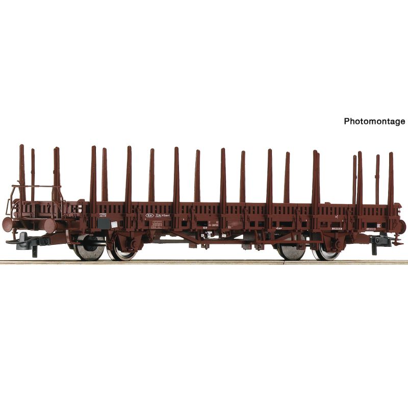 Roco 76526 Pőrekocsi rakoncákkal Kbs, DB IV