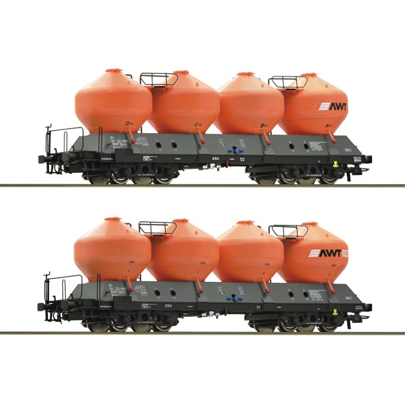 Roco 77002 Silókocsi készlet, Uacs,, AWT VI