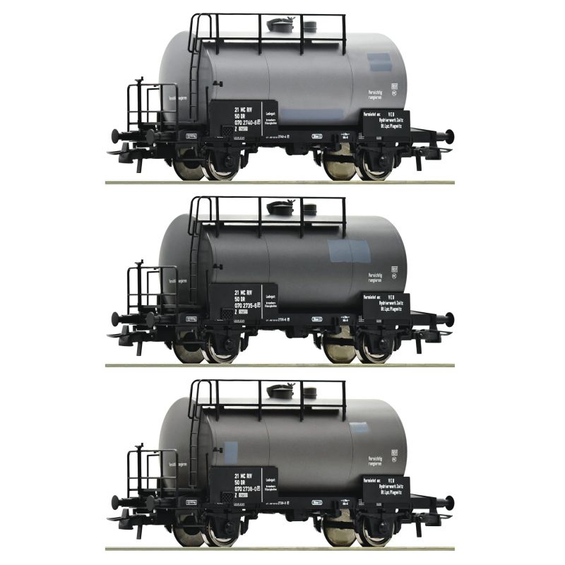 Roco 77021 Tartálykocsi készlet, Uahs, DR IV