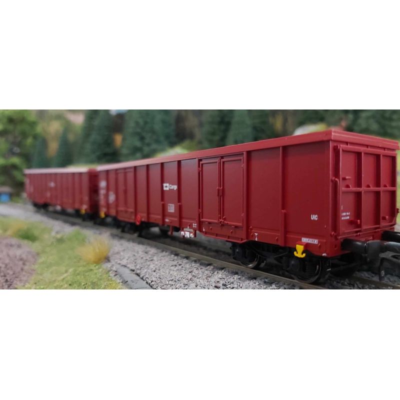 Roco 77045 Nyitott teherkocsi készlet, Eas, CD V-VI