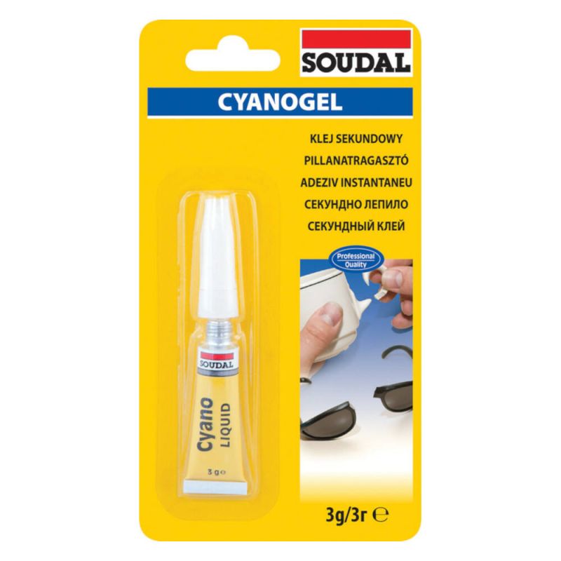 Soudal Cyanogel Pillanatragasztó 3gr