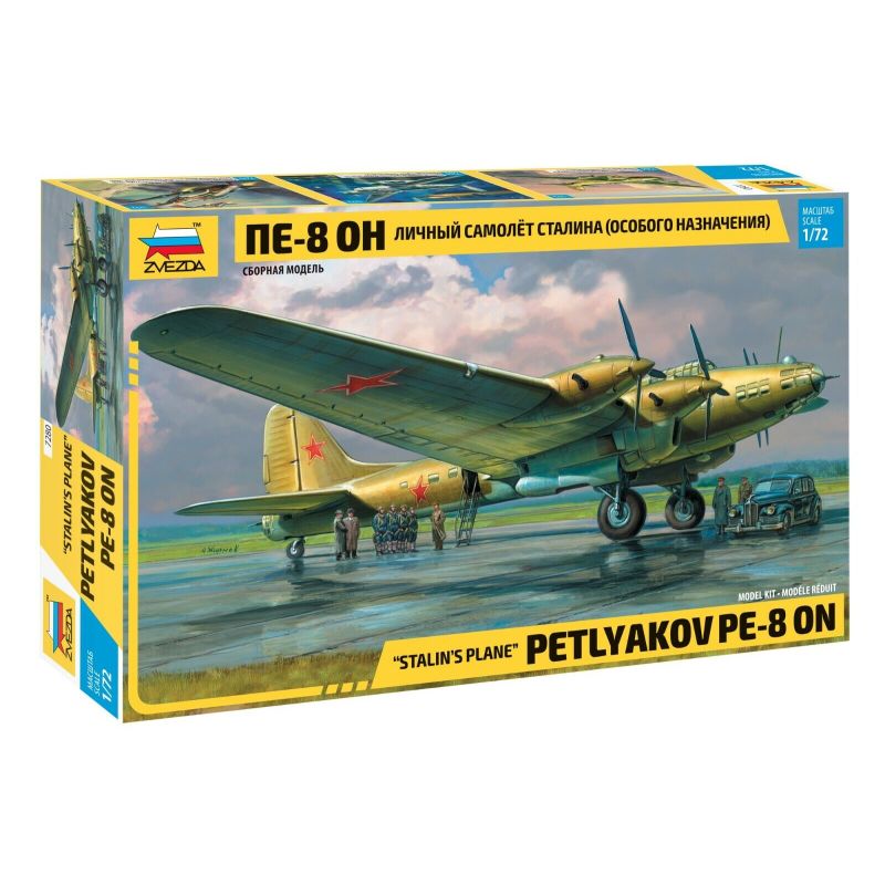 Zvezda 7280 Pe-8 ON Stalin's Plane 1:72