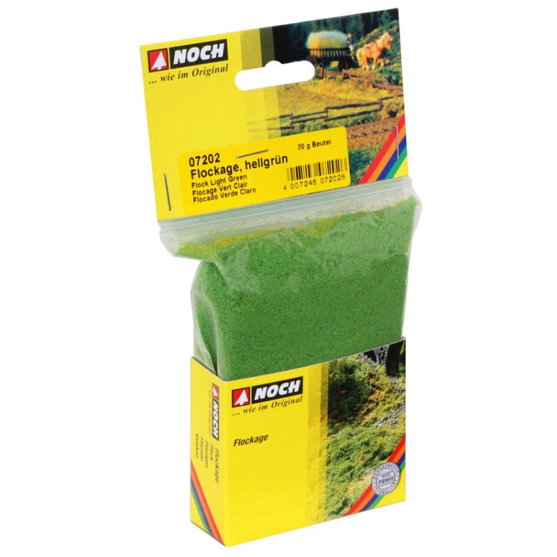 Noch 07202 Szóróanyag, bolyhos, világoszöld, 20 g