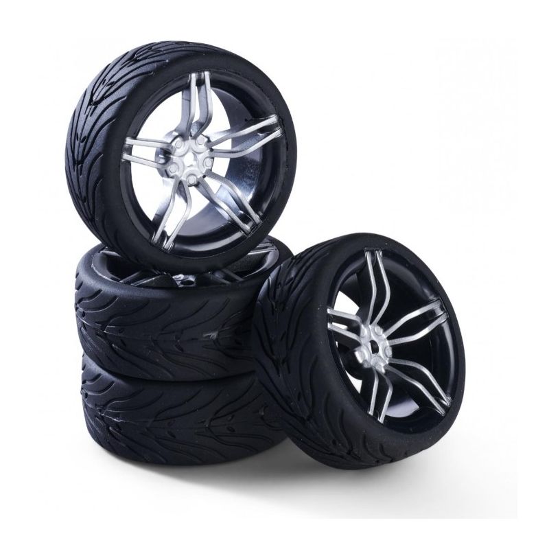 Tamiya 500900173 Kerékszett 1:10 10SP ezüst 26mm