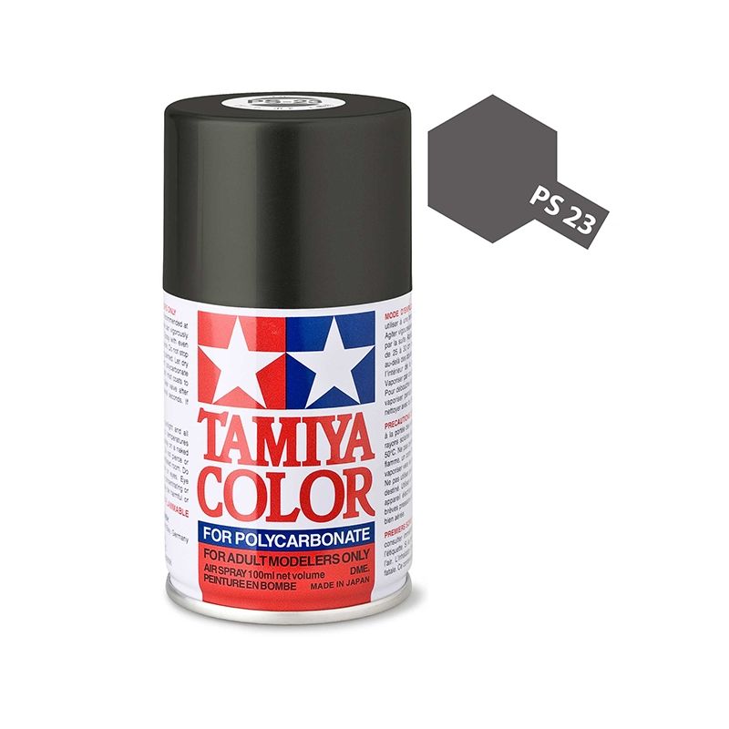Tamiya PS-23 86023 Polycarbonát festék spray - Gunmetal