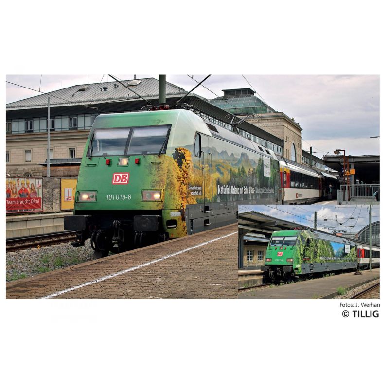 Tillig 02321 Villanymozdony, BR 101 019-8, Fahrziel Natur, DB AG VI