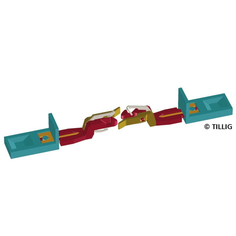 Tillig 08842 Kuplung (vagonkapcsoló), négytengelyes V 180 mozdonyhoz, 2 db