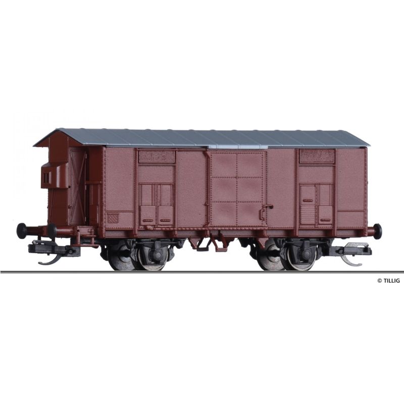 Tillig 14883 Zárt teherkocsi fékházzal G, DR III