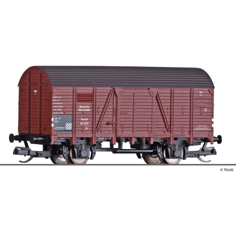 Tillig 17121 Zárt teherkocsi Gr Kassel, DRG II