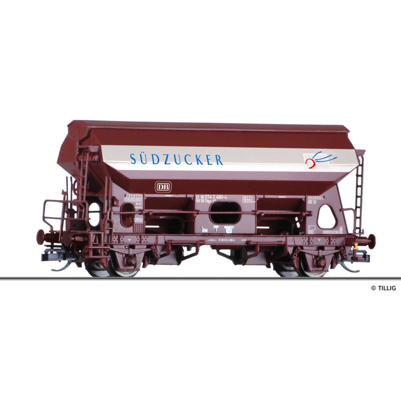Tillig 17563 Szétnyílótetejű kocsi Tds 930, Südzucker, DB IV