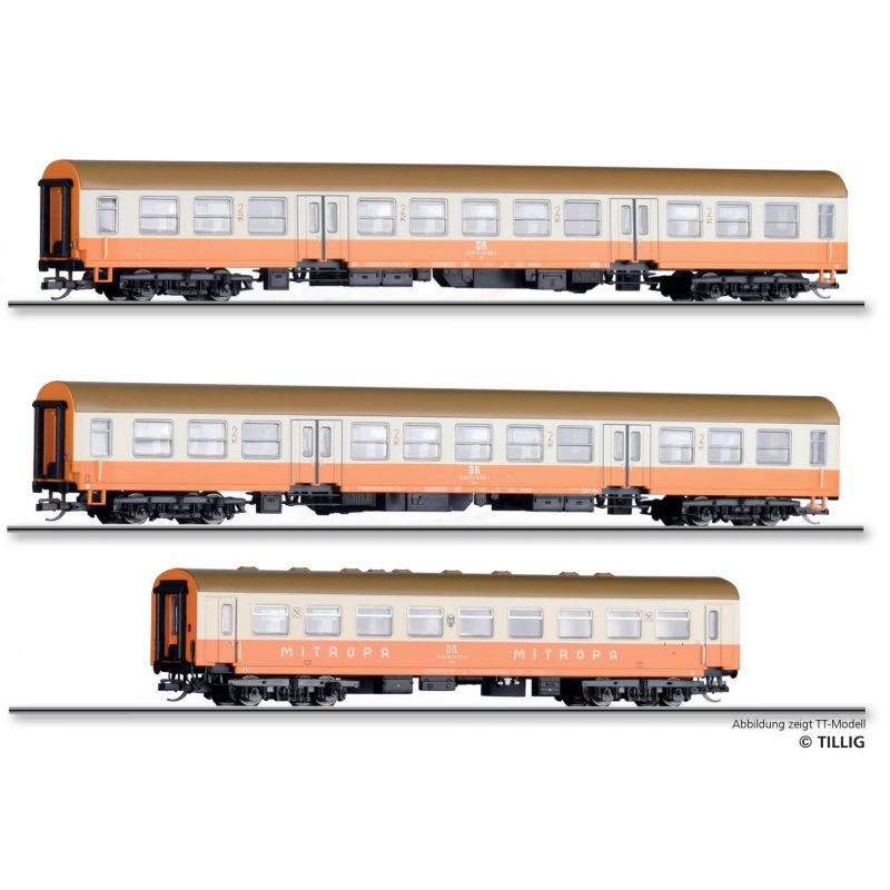 Tillig 70061 Személykocsi készlet, Museums-Städteexpress Erfurter Bahnservice GmbH V