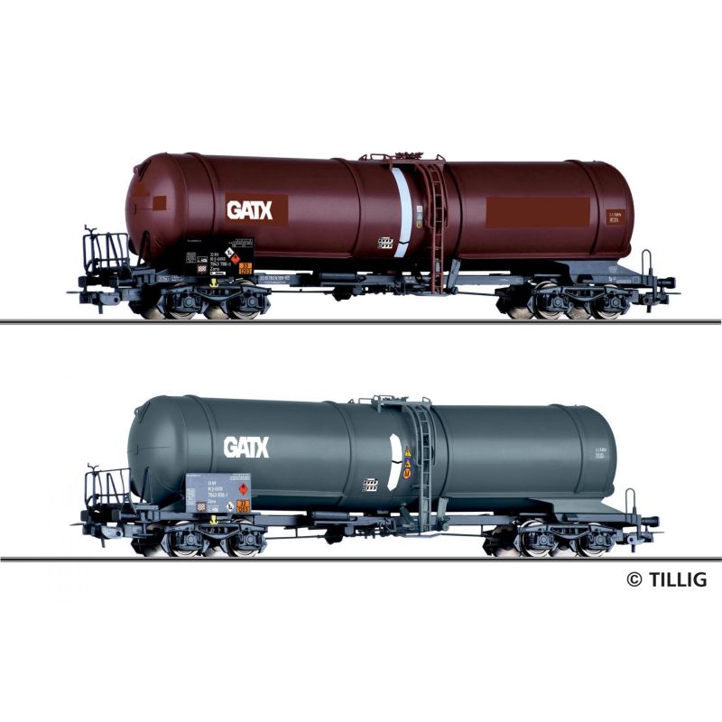 Tillig 70069 Tartálykocsi készlet, Zans, GATX VI