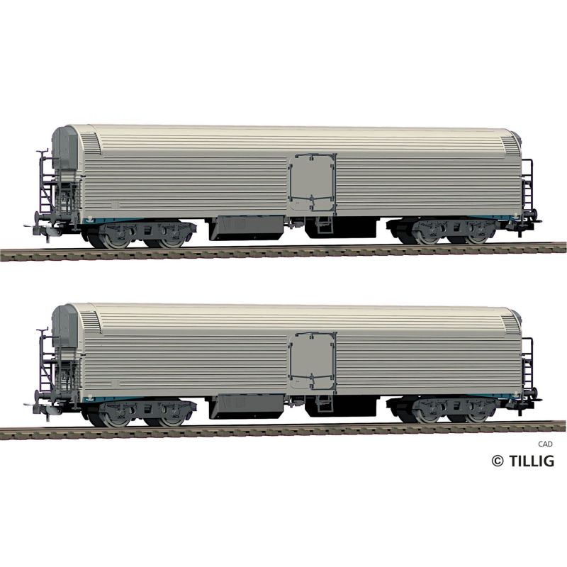 Tillig 70074 Hűtőkocsi készlet, Ttehkor, DR III