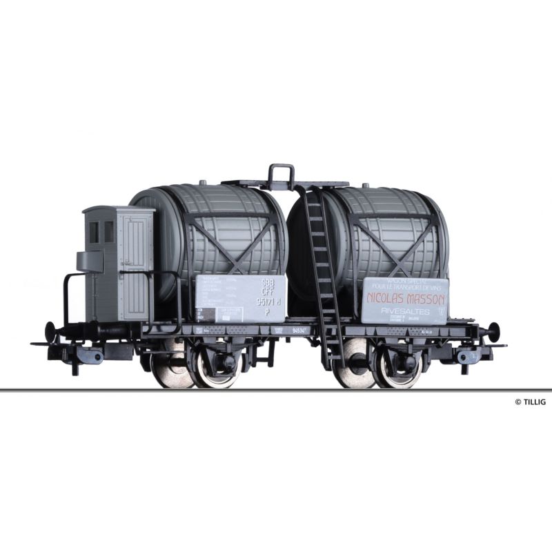 Tillig 76762 Weinfasswagen „Nicolas Masson“, den SBB, Ep. II -FORMVARIANTE-