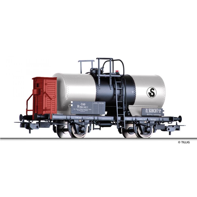 Tillig 76766 tartálykocsi „J. Schicht Usti“, der ČSD, Ep. II