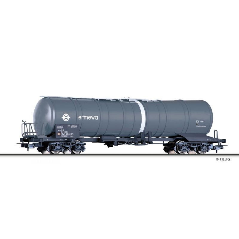 Tillig 77030 Tartálykocsi fékhíddal, Zacns, Ermewa VI