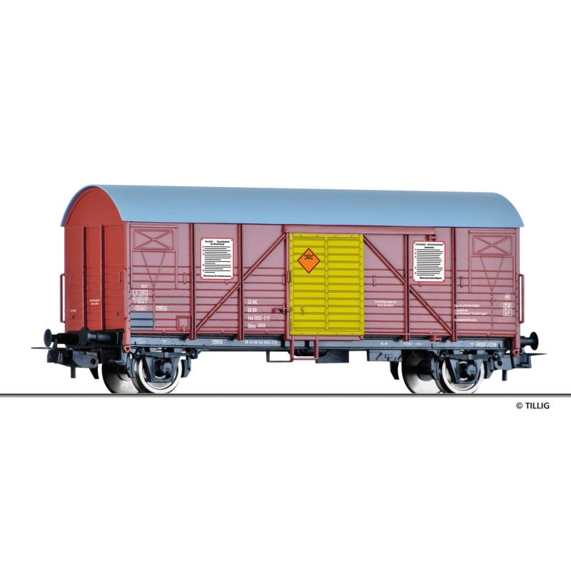 Tillig 77072 Zárt teherkocsi, Glms, DR IV