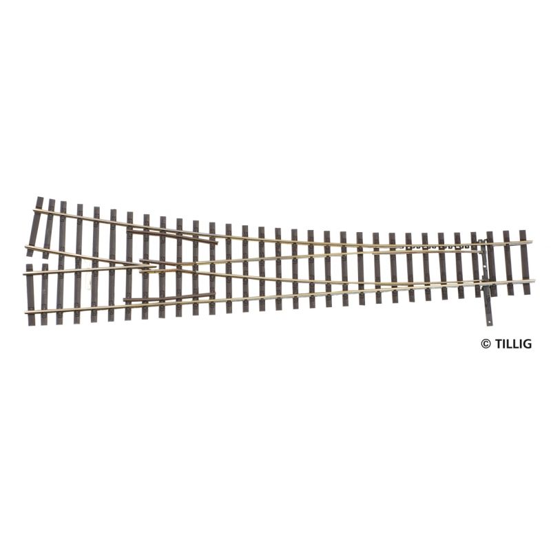 Tillig 85343 Egyenes váltó jobb, 15', R866, 228 mm