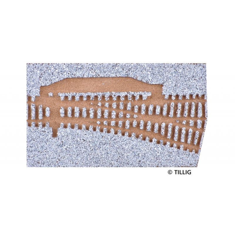 Tillig 86311 Váltóágyazat, jobbos, EW1 váltóhoz