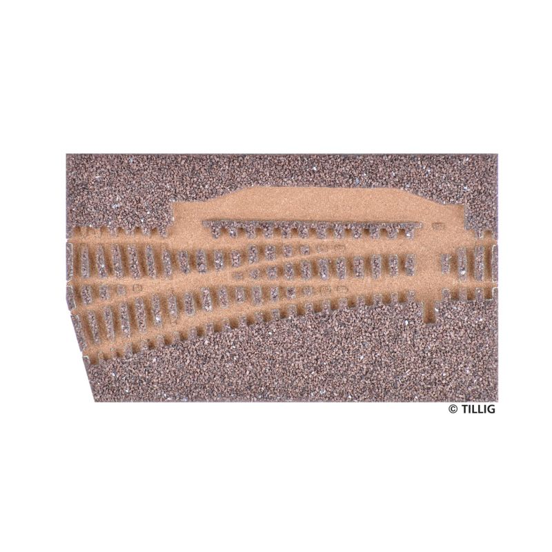 Tillig 86312 Sínágyazat balos egyenes váltóhoz