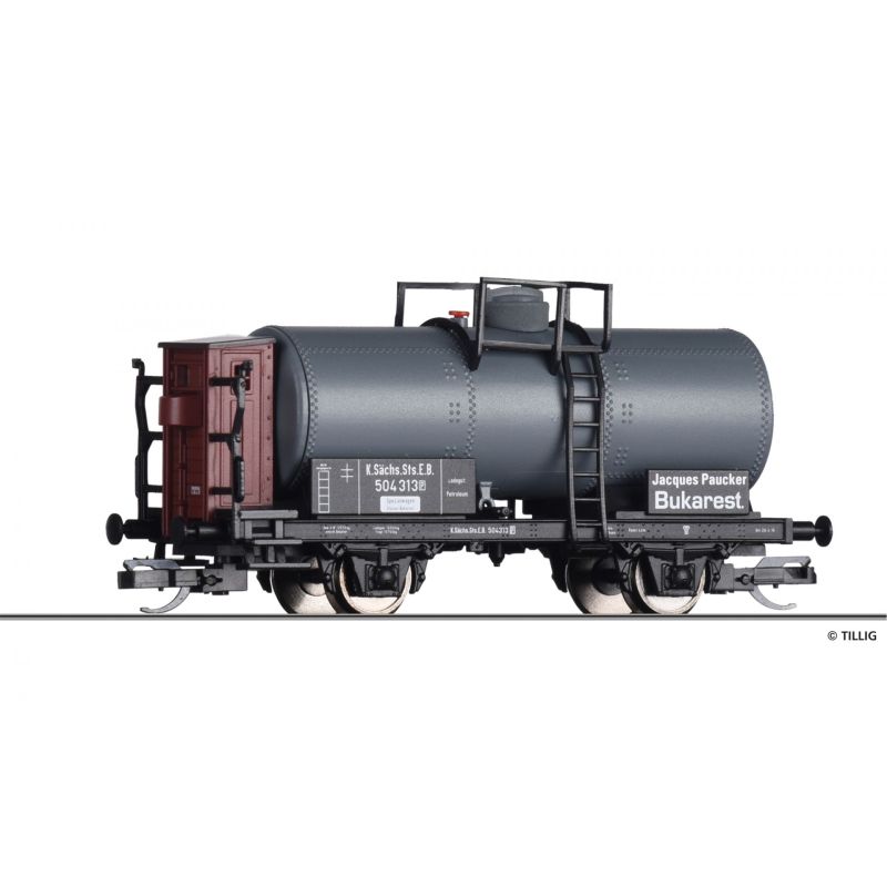 Tillig 95865 Tartálykocsi fékházzal, Jacques Paucker, Bukarest, K.Sächs.Sts.EB I
