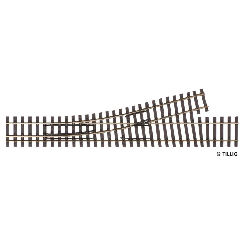 Tillig 85184 Vágányfonódott váltó H0/H0m, balos H0m kitéréssel