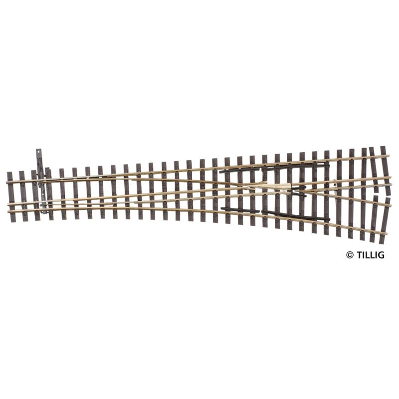Tillig 85197 Vágányfonódott váltó H0-H0m jobb 15'