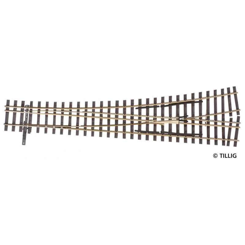 Tillig 85198 Vágányfonódott váltó H0-H0m bal 15'