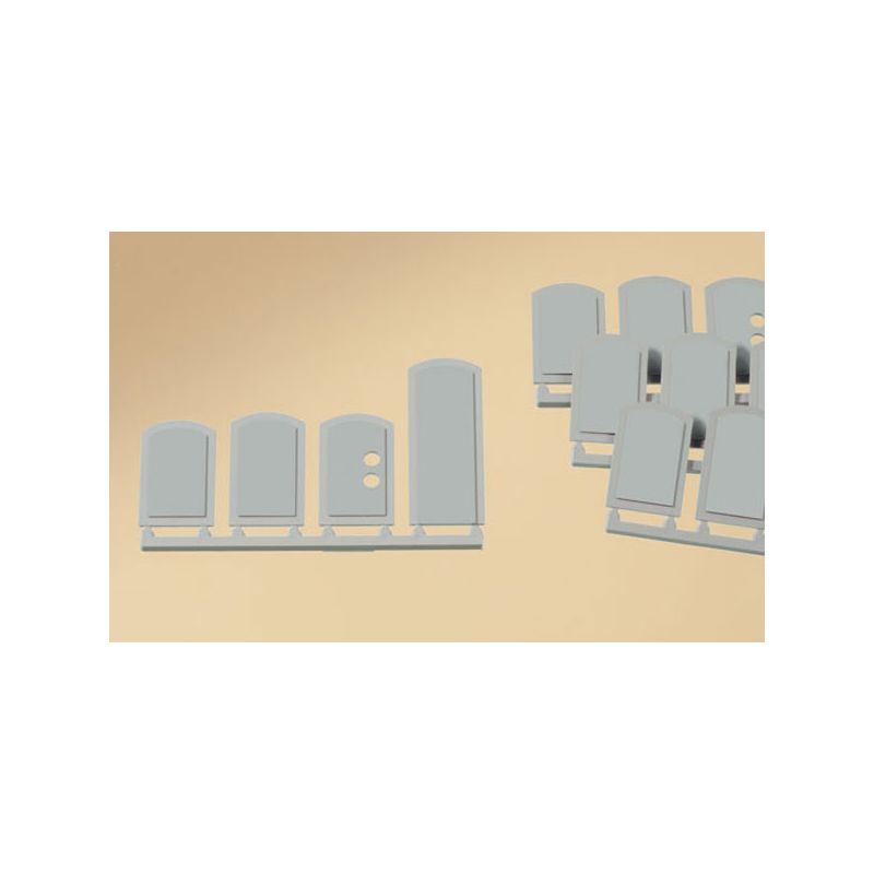 Auhagen 80207 Vakablak gyárépülethez, vakolatszürke