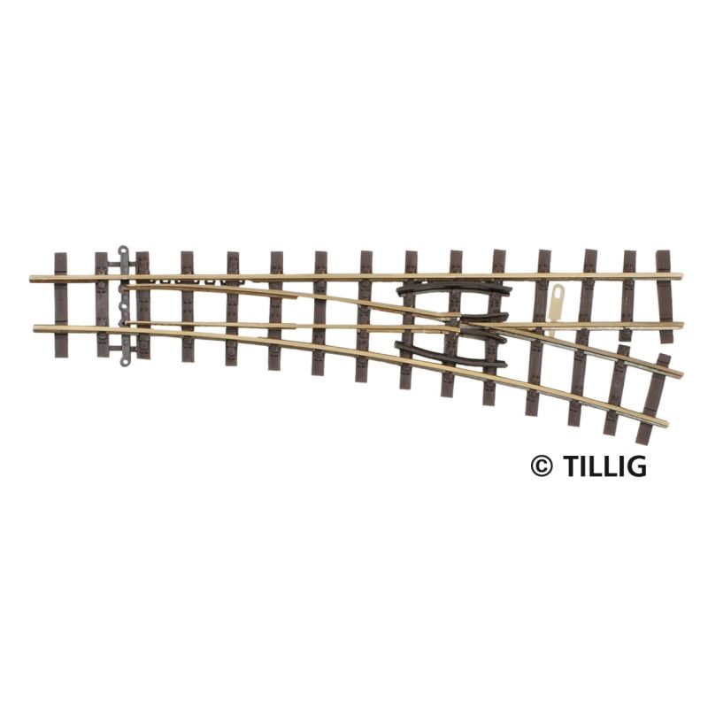 Tillig 85637 Váltó EW 18' bal H0e