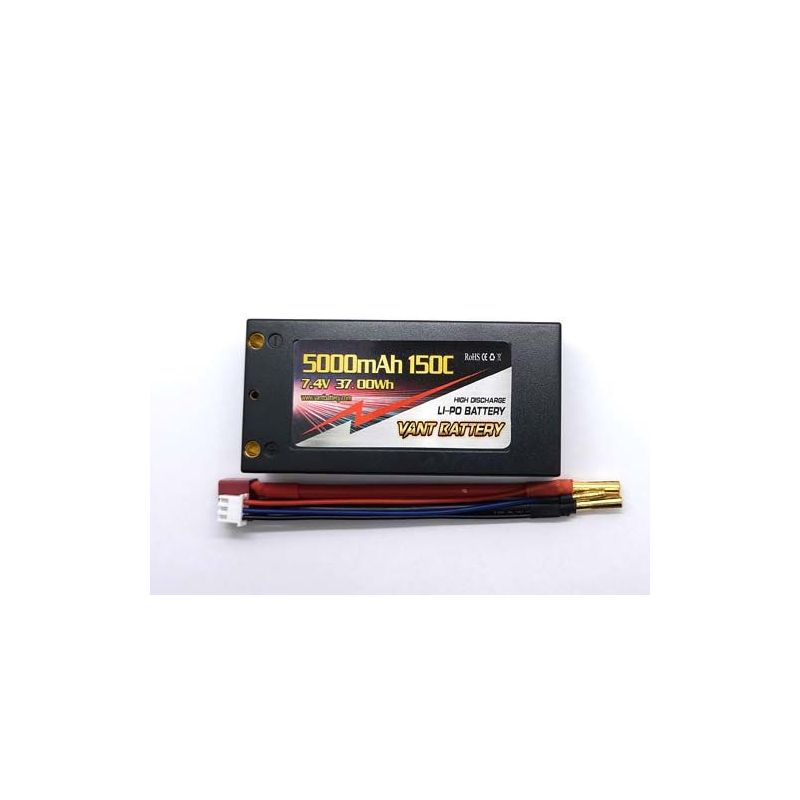 Akku LiPo 5000mAh 7.4V 100C Shorty
