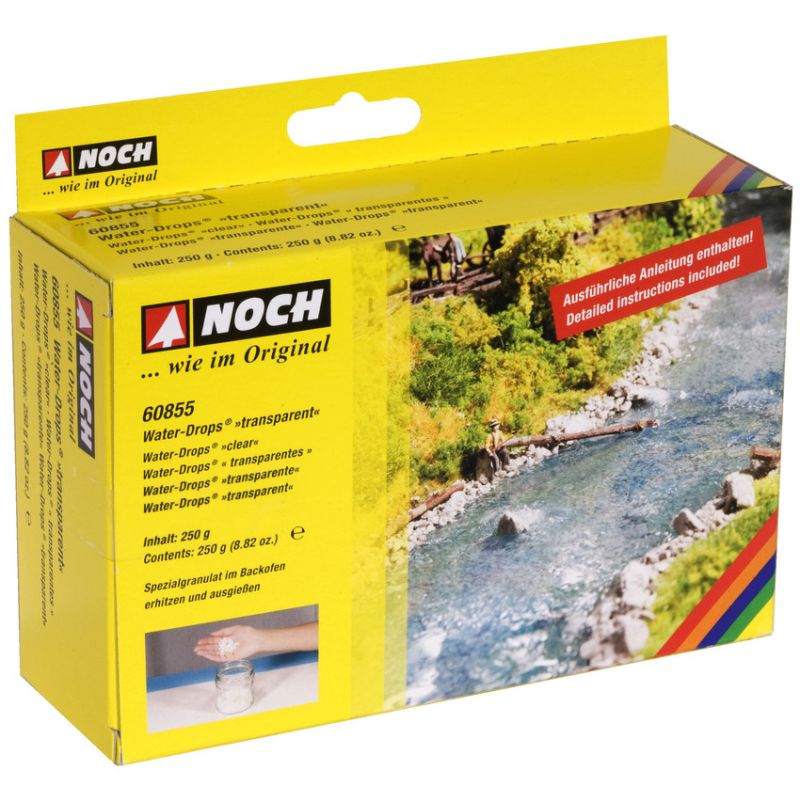 Noch 60855 Vízmodellező granulátum Water Drops, átlátszó, 250 g