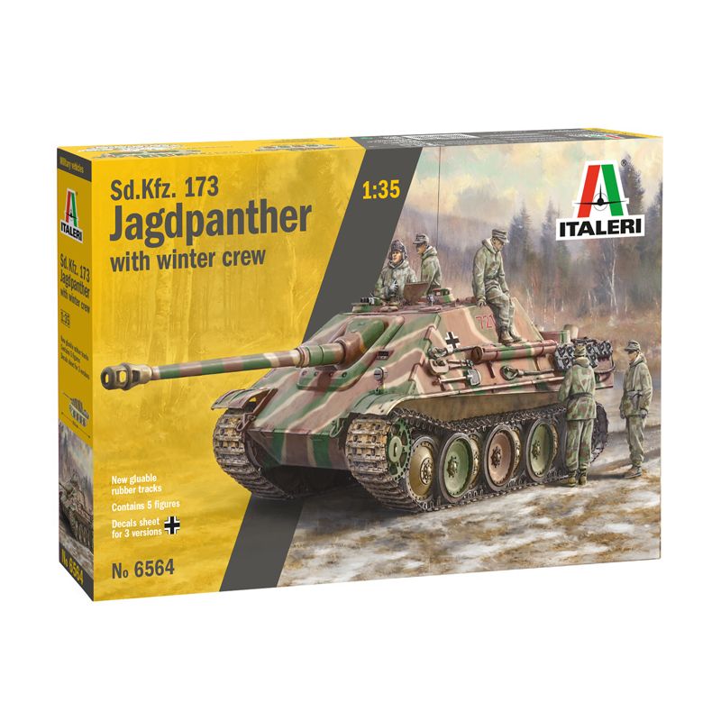 6564S ITALERI Sd. Kfz.173 Jagdpanther legénységgel 1:35