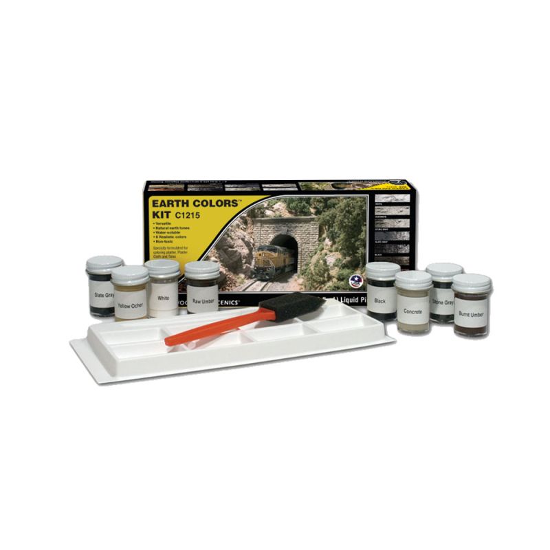 Woodlands C1215 Earth Colors Kit Terepszínező készlet, 8 db-os
