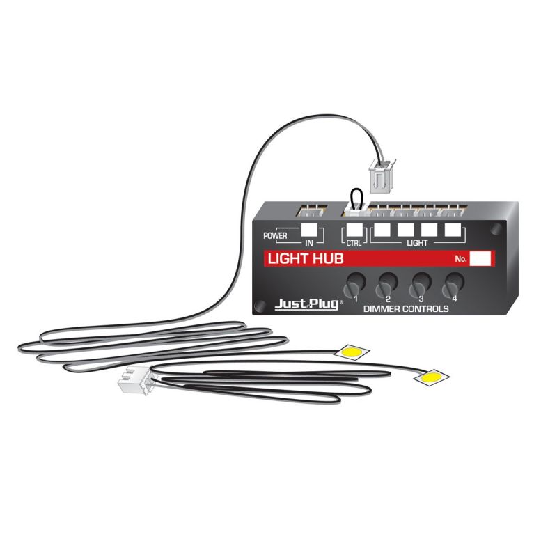 Woodlands JP5700 Lights & Hub Set - Beleuchtungs-/Verteilerset inkl. 2 LED meleg fehér