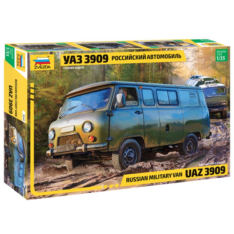 Zvezda 3644 UAZ 3909 Russian Military Van 1:35 (3644)