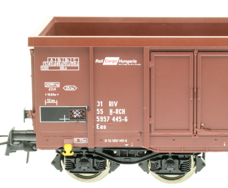 Roco 76723 Nyitott teherkocsi Eas, Rail Cargo Hungaria, RCH VI