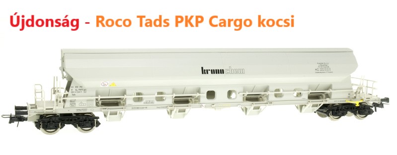 Roco 76410 Szétnyíló tetejű kocsi Tads, PKP Cargo VI