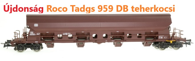 Roco 66370 Szétnyíló tetejű kocsi Tadgs 959, DB IV