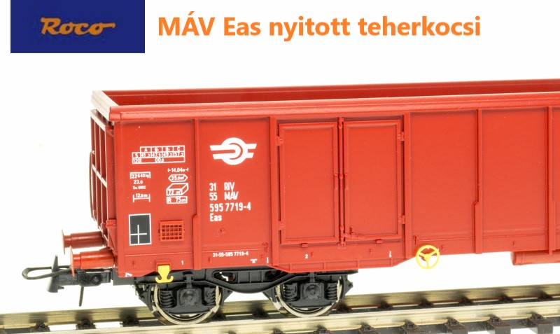 Roco 76969 Nyitott teherkocsi Eas, MÁV V