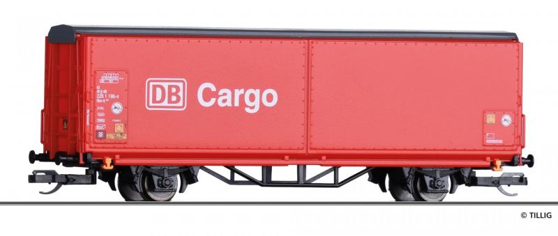 Tillig 14843 Eltolható oldalfalú kocsi Hbis-tt 293, DB Cargo V